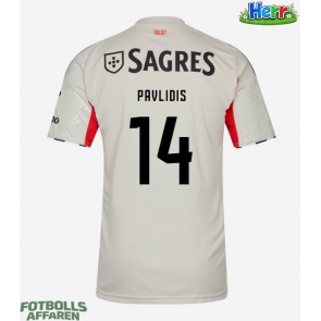 Benfica Vangelis Pavlidis #14 Bortatröja 2025-26 Kortärmad